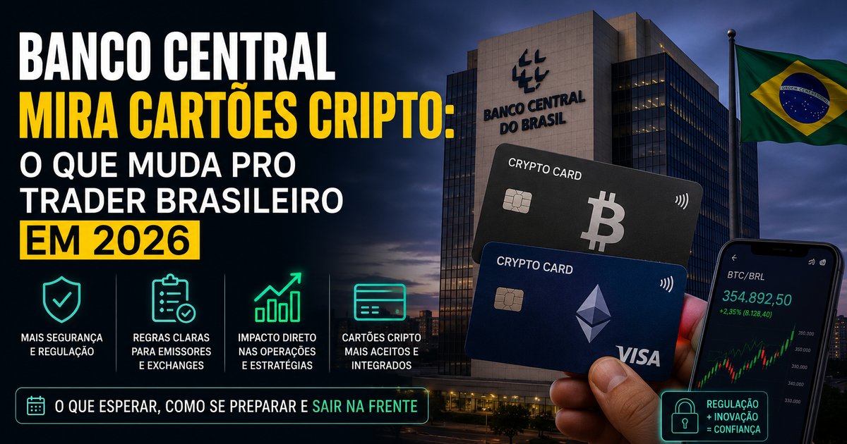 Banco Central do Brasil publica nova regra sobre cartões cripto em 2026