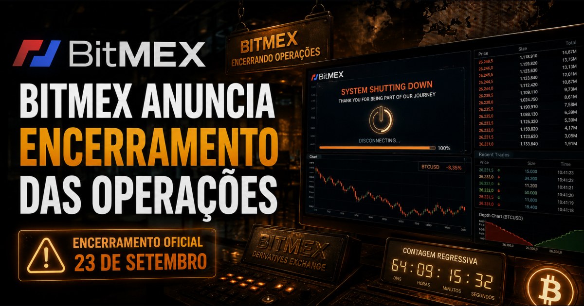 BitMEX encerrará operações em 23 de setembro após 12 anos no mercado de derivativos cripto