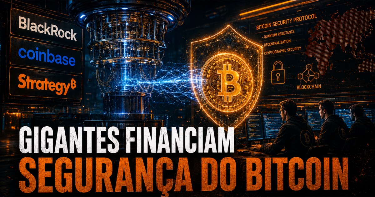 BlackRock, Strategy e Coinbase financiam US$ 15 milhões para reforçar segurança do Bitcoin