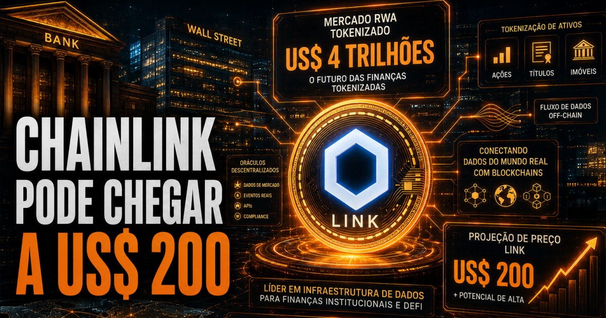 Chainlink pode chegar a US$ 200 com boom dos RWAs, prevê Standard Chartered