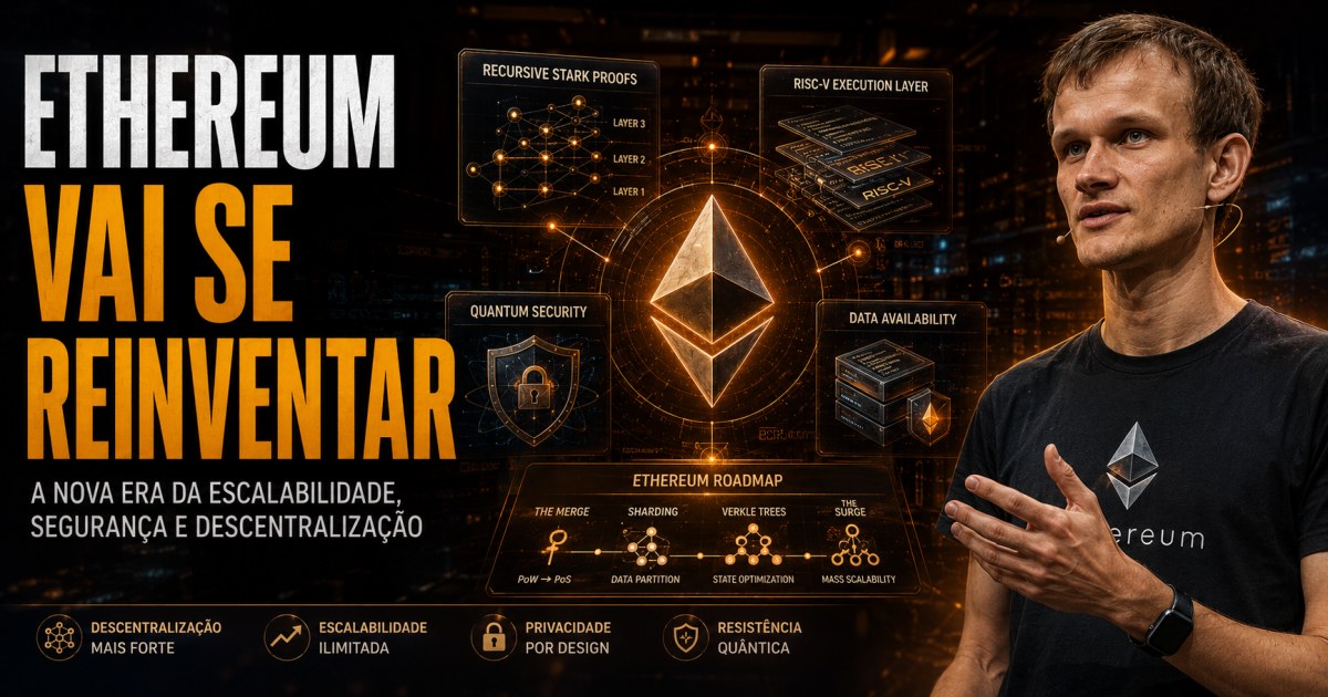 Ethereum mira maior reformulação desde o Merge com STARKs, RISC-V e foco em taxas menores