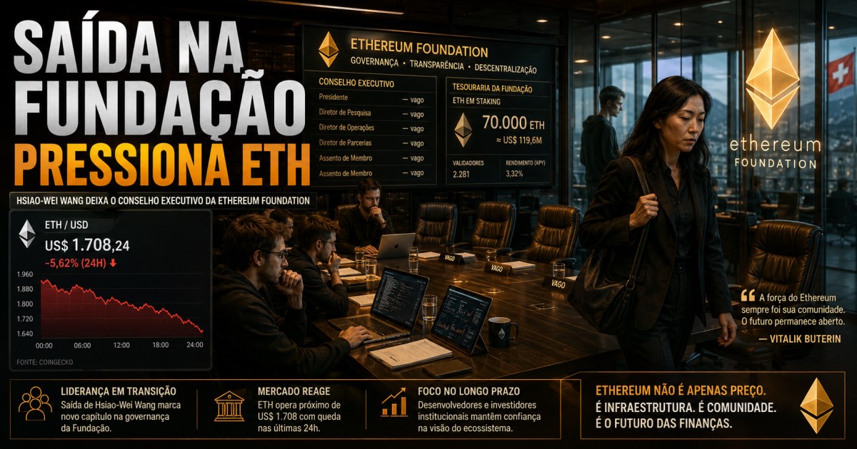 Ethereum: saída de Hsiao-Wei Wang aumenta pressão sobre a Fundação