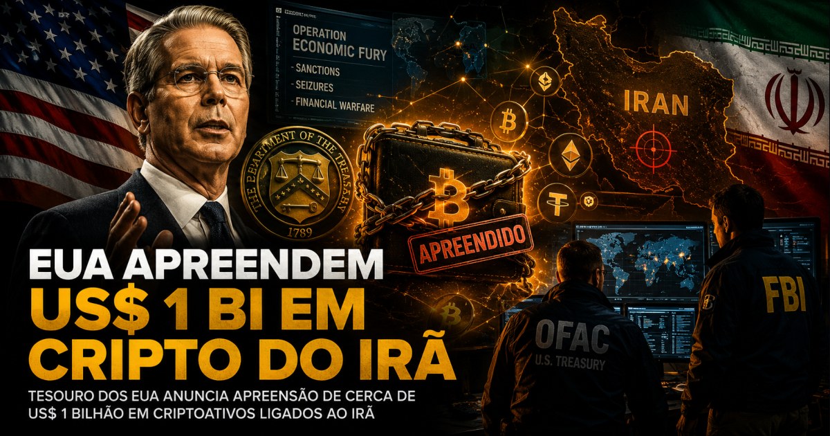 EUA elevam para US$ 1 bi apreensão de criptomoedas ligadas ao Irã