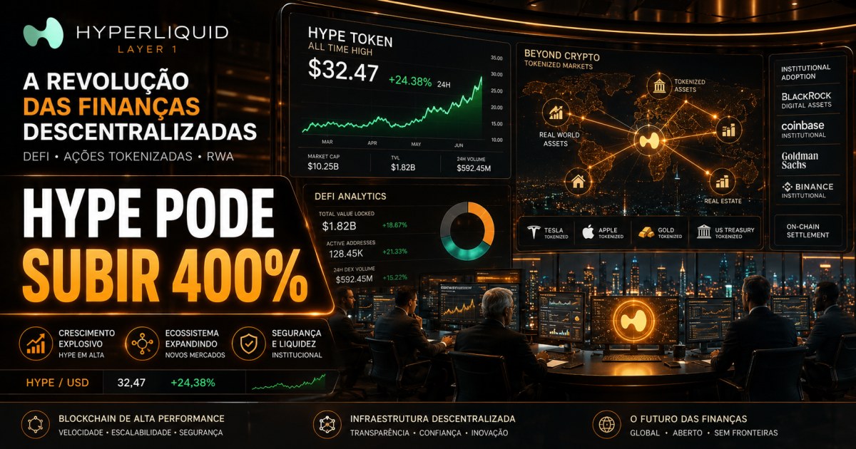 HYPE pode subir mais de 400% até 2028, diz Multicoin; tese aposta na expansão da Hyperliquid