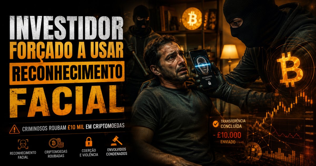 Investidor é forçado a usar reconhecimento facial para liberar criptomoedas após sequestro