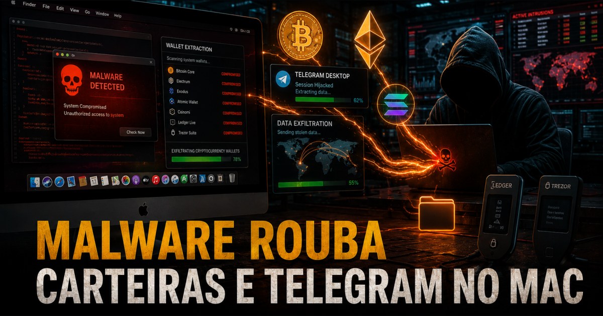 Malware para macOS rouba carteiras cripto e sequestra sessões do Telegram, alerta SlowMist