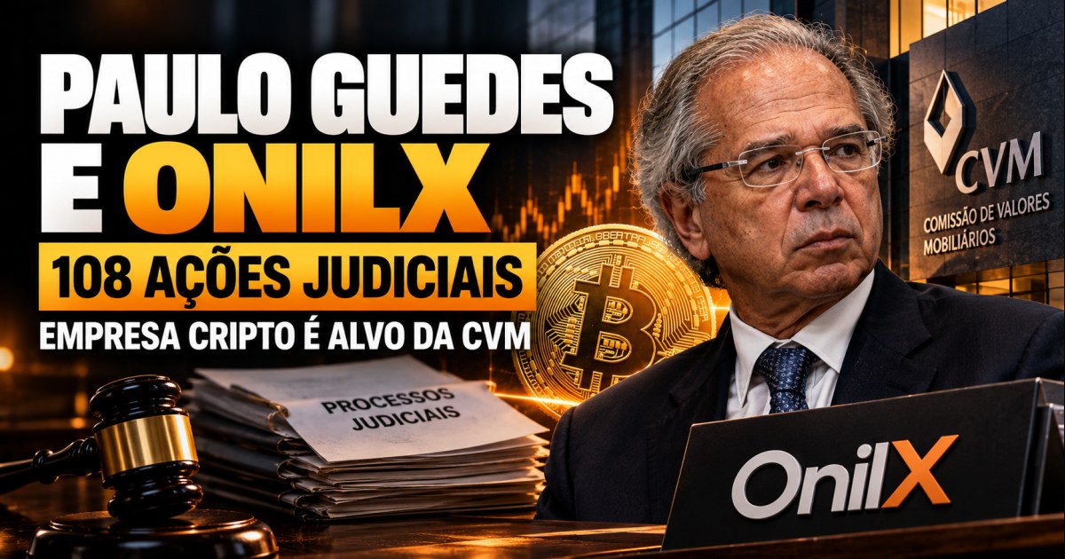 Paulo Guedes assessorou empresa cripto alvo da CVM que enfrenta 108 ações de investidores em 2026