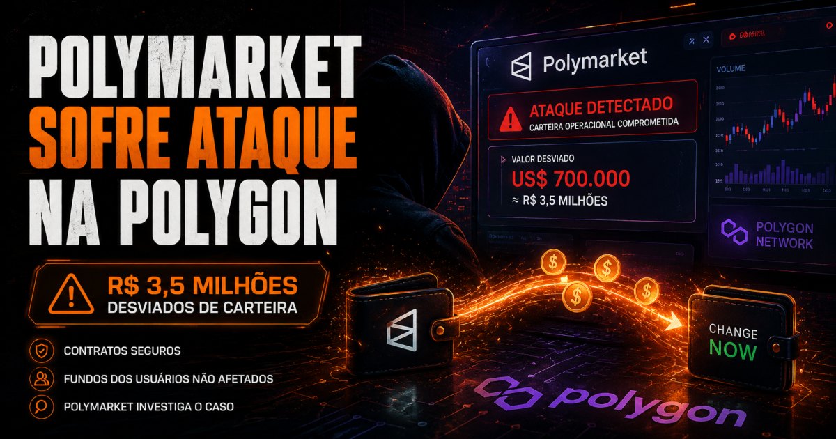 Polymarket investiga desvio de R$ 3,5 milhões em carteira operacional na Polygon