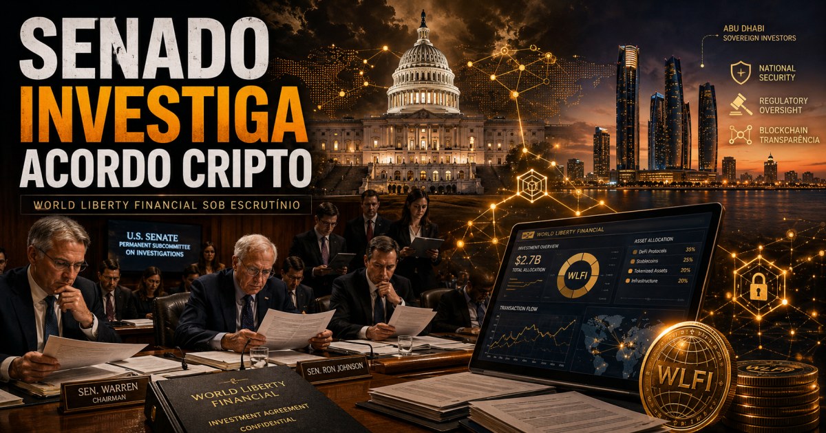 Senadores dos EUA miram acordo de US$ 500 milhões entre projeto cripto ligado a Trump e Emirados