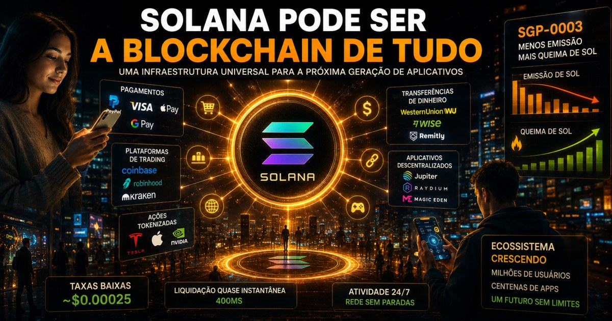 Solana pode virar “blockchain de tudo” com apps que escondem a complexidade das criptomoedas