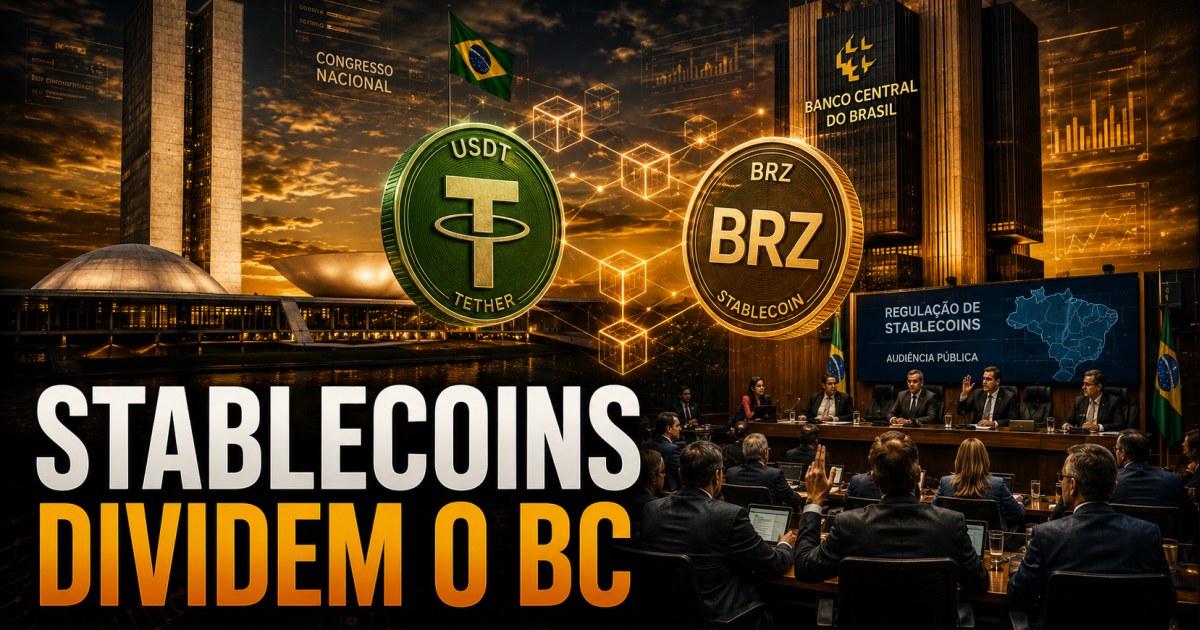 Stablecoins dividem Banco Central e mercado em audiência na Câmara; debate pode definir regras no Brasil