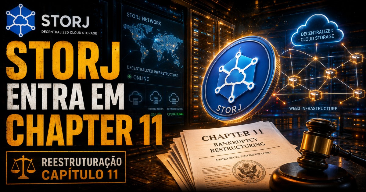 Storj entra em Chapter 11 e estuda dar participação na empresa a detentores do token STORJ