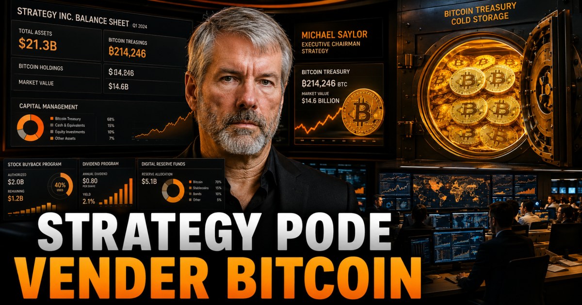 Strategy cria plano para vender Bitcoin e reforçar caixa sem abandonar estratégia de longo prazo