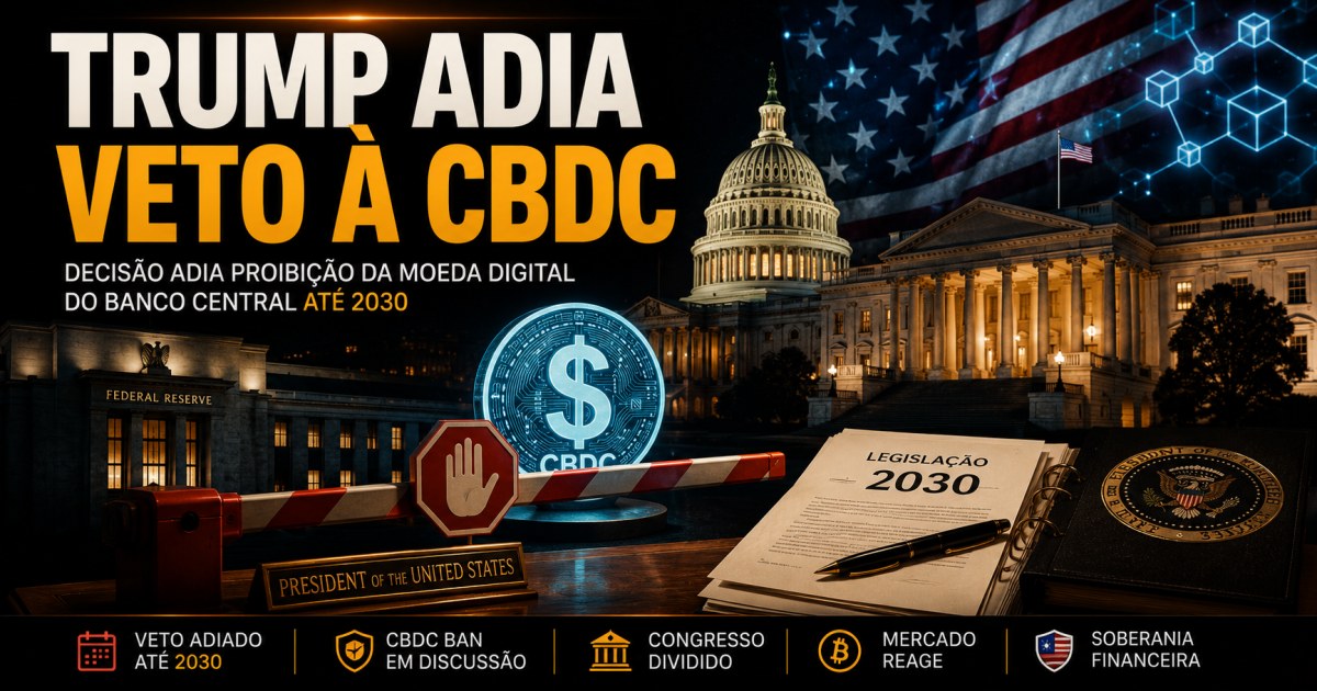 Trump suspende lei que barrava CBDC até 2030 e gera incerteza sobre pauta cripto nos EUA
