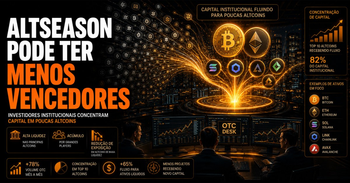 Wintermute vê próxima altseason mais seletiva com capital institucional concentrado